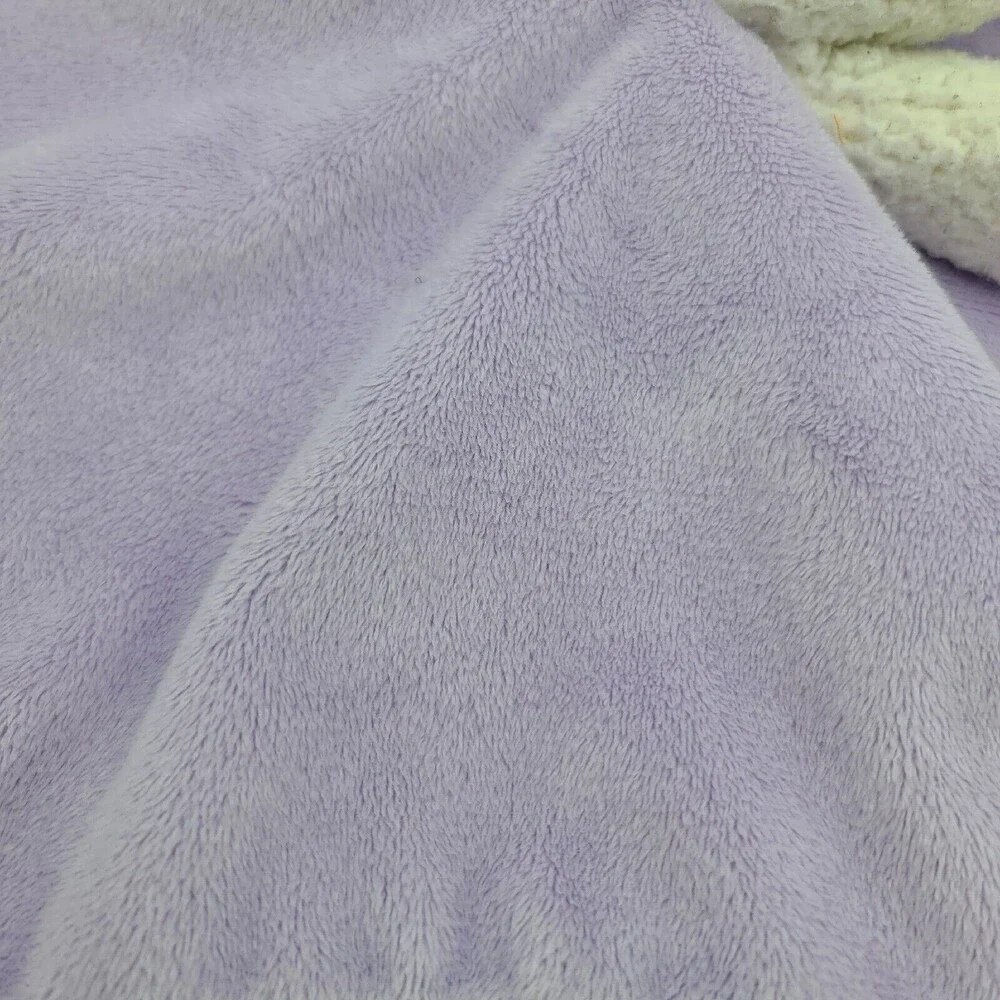 Cuddle Time Lamb Blanket Lovey Purple Satin Pink Back Baby